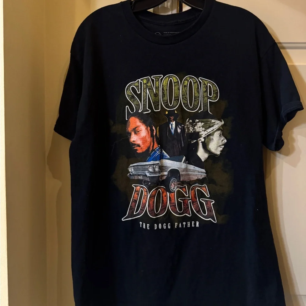 Snoop Dogg‎ Black Graphic T-Shirt large